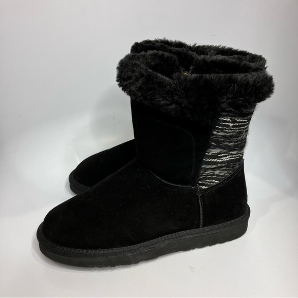 Lamo suede boots black size 9 - Picture 3 of 8